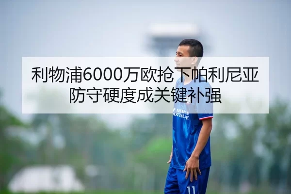 利物浦6000万欧抢下帕利尼亚 防守硬度成关键补强